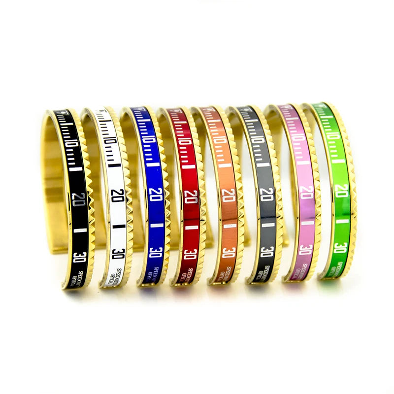 Men's Bracelets Cuff Bangle in Gold Color (9 colors)