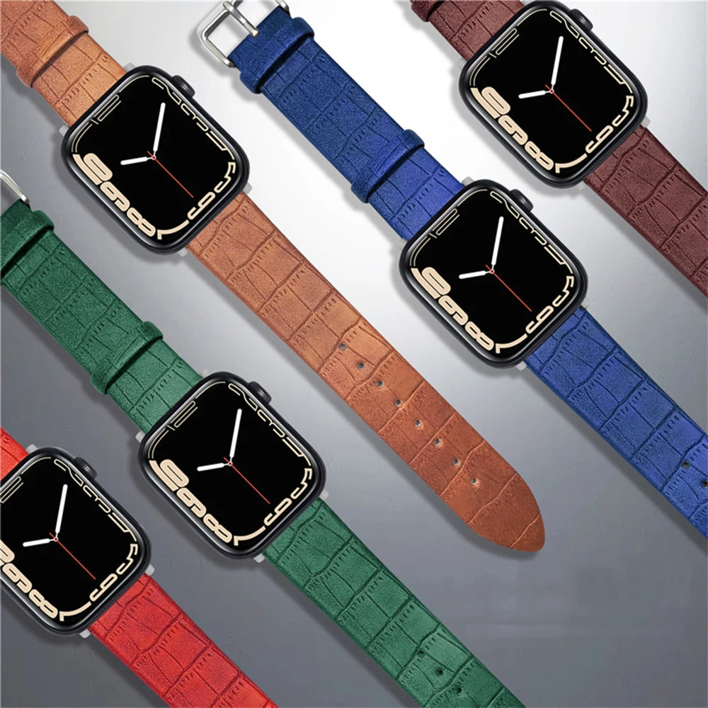 Leather Strap Apple Watch Band