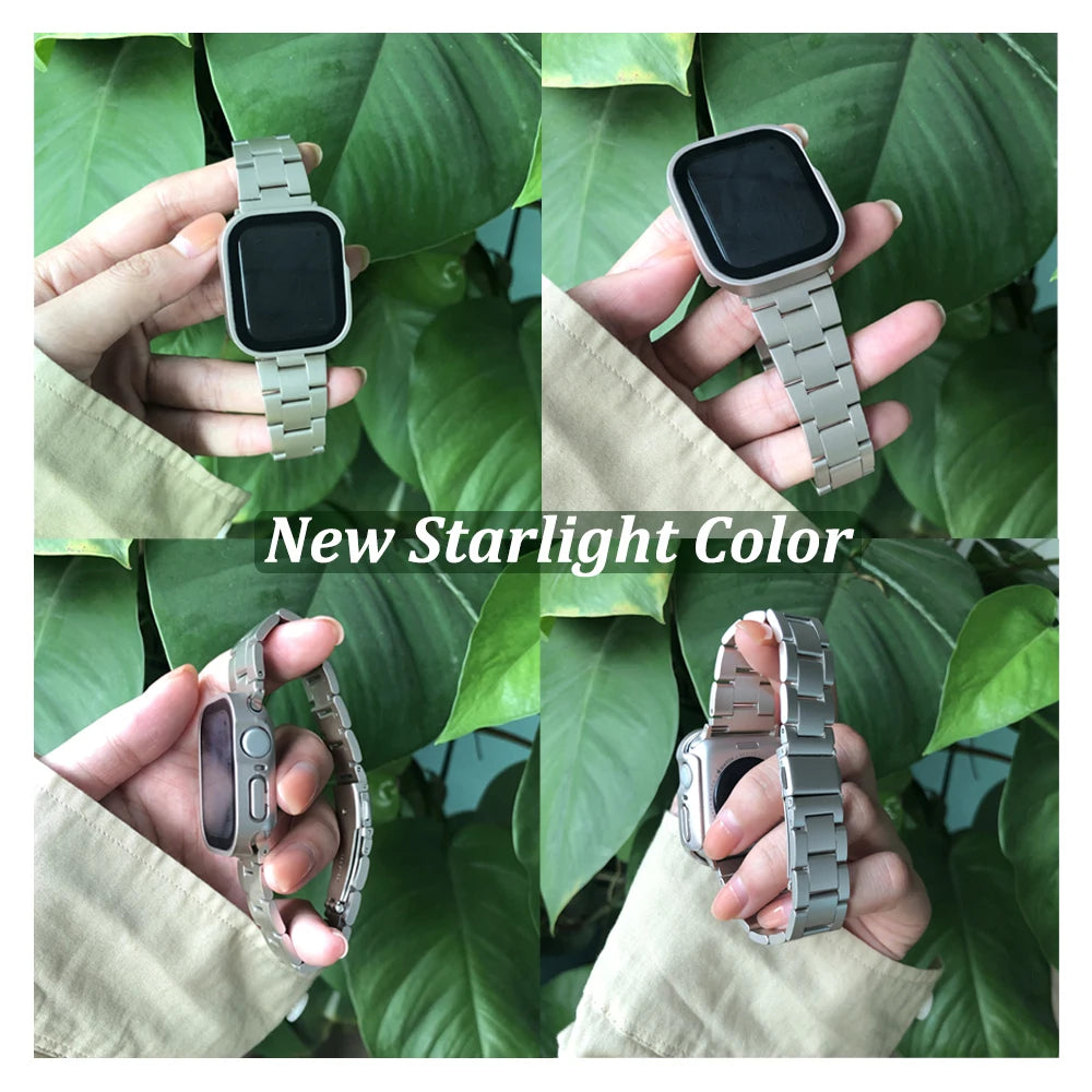 Slim Stainless Steel Apple Watch Band - Presidential Strap