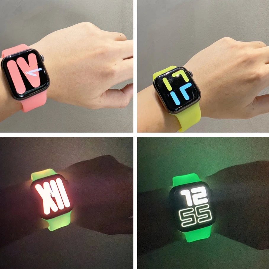 Luminous Silicone Strap Apple Watch Band (GLOW IN THE DARK)