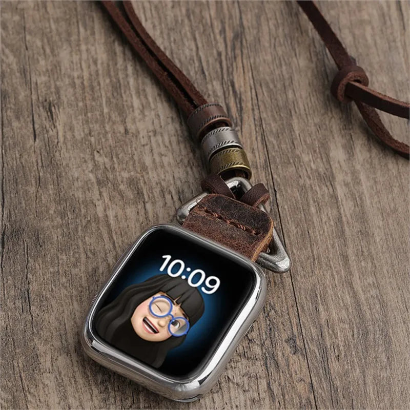 Leather Apple Watch Necklace