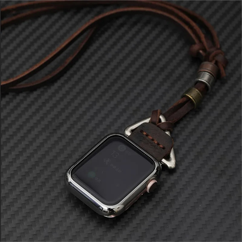 Leather Apple Watch Necklace