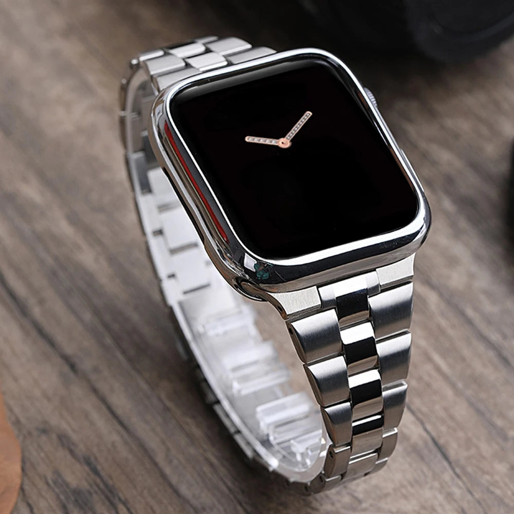 Slim Stainless Steel Apple Watch Band - Presidential Strap