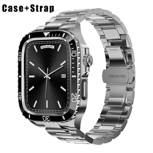 Men's Stainless Steel Mod Kit for Apple Watch