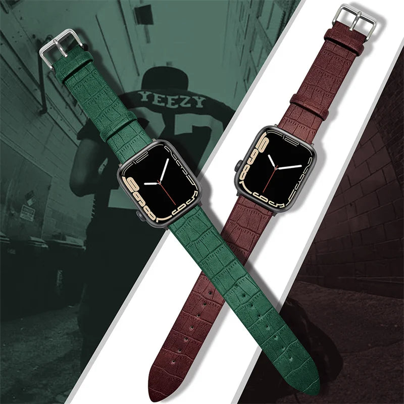 Leather Strap Apple Watch Band