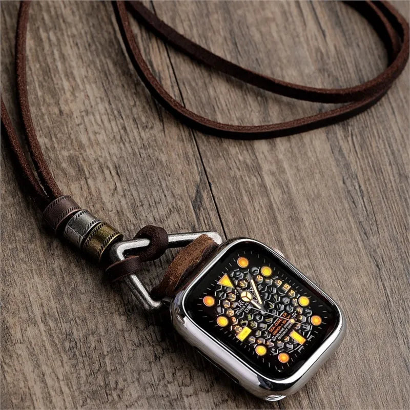 Leather Apple Watch Necklace