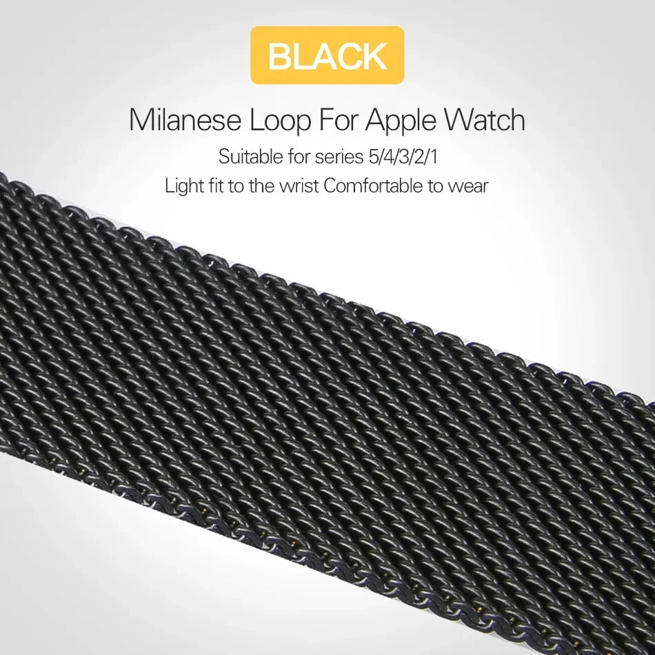 Chain Mesh Loop Band for Apple Watch Band - Magnetic