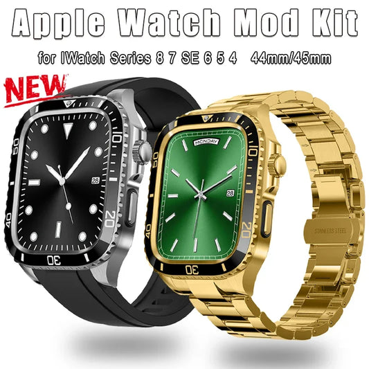 Stainless Steel Case  Mod Kit for Apple Watch