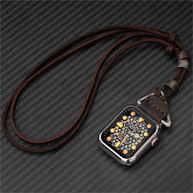 Leather Apple Watch Necklace