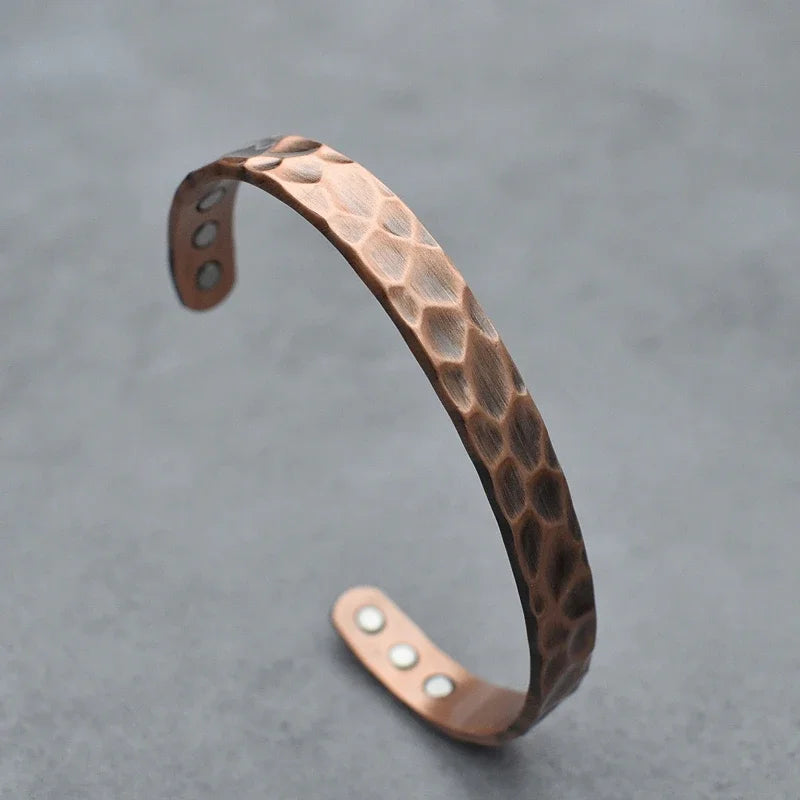 Copper Cuff (with Magnet) Bangle Men's Bracelets