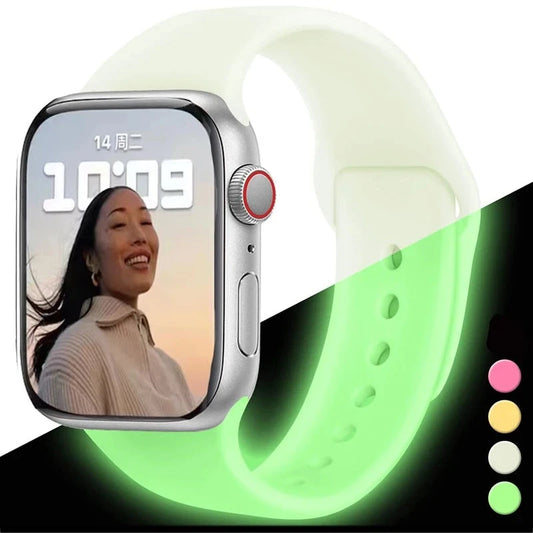 Luminous Silicone Strap Apple Watch Band (GLOW IN THE DARK)