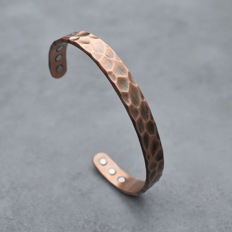 Copper Cuff (with Magnet) Bangle Men's Bracelets