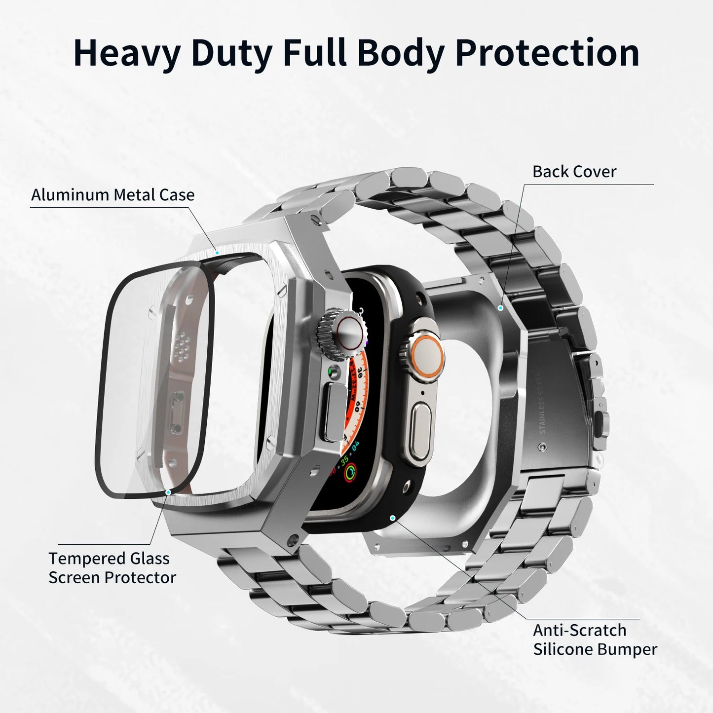 Aluminum Alloy Mod Kit for Apple Watch (Metal Bezel)