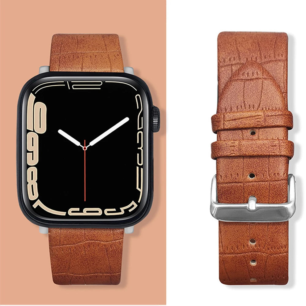 Leather Strap Apple Watch Band