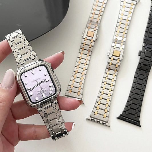 Stainless Steel Solid Bracelet Apple Watch Band (AP Style)