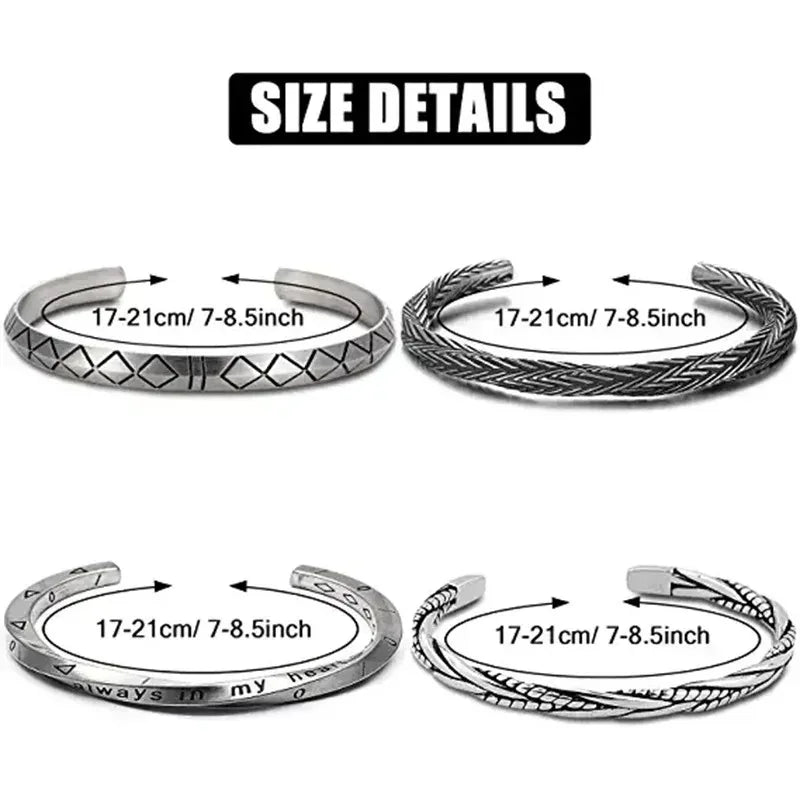 Twister Stainless Steel Men's Bracelets